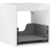 Mexen Box-A Korpus für Waschtischunterschrank 45 cm, 1 Schublade, weiß glänzend - 91AX0-0450-470-1-00