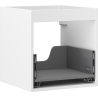 Mexen Box-A Schrankkörper für Waschtischunterschrank 45 cm, 1 Schublade, weiß matt - 91AX0-0450-470-1-01