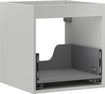Mexen Box-A Korpus Waschtischunterschrank 45 cm, 1 Schublade, Grau Matt - 91AX0-0450-470-1-62