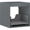 Mexen Box-A Korpus des Waschtischunterschranks 45 cm, 1 Schublade, Graphit Matt - 91AX0-0450-470-1-66
