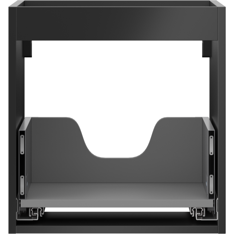 Mexen Box-A Korpus Waschbeckenunterschrank 45 cm, 1 Schublade, Schwarz Matt - 91AX0-0450-470-1-71