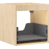 Mexen Box-A Korpus des Waschtischunterschranks 45 cm, 1 Schublade, Eiche - 91AX0-0450-470-1-81