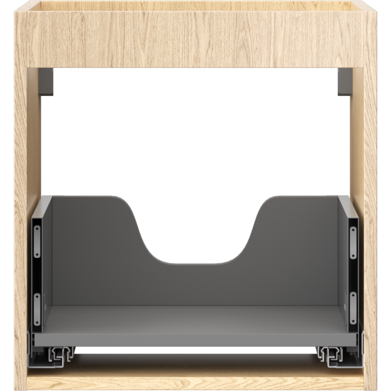 Mexen Box-A Korpus des Waschtischunterschranks 45 cm, 1 Schublade, Eiche - 91AX0-0450-470-1-81