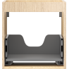 Mexen Box-A Korpus des Waschtischunterschranks 45 cm, 1 Schublade, Eiche - 91AX0-0450-470-1-81