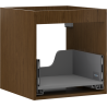 Mexen Box-A Waschtischschrankkorpus 45 cm, 1 Schublade, Nussbaum - 91AX0-0450-470-1-86