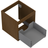 Mexen Box-A Waschtischschrankkorpus 45 cm, 1 Schublade, Nussbaum - 91AX0-0450-470-1-86