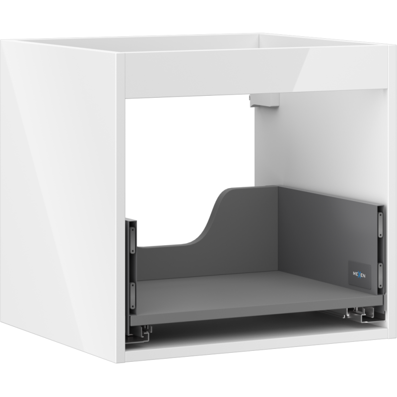 Mexen Box-A Korpus des Unterschranks 50 cm, 1 Schublade, Weiß Hochglanz - 91AX0-0500-470-1-00