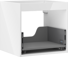 Mexen Box-A Korpus des Unterschranks 50 cm, 1 Schublade, Weiß Hochglanz - 91AX0-0500-470-1-00