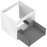 Mexen Box-A Korpus des Unterschranks 50 cm, 1 Schublade, Weiß Hochglanz - 91AX0-0500-470-1-00
