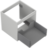 Mexen Box-A Unterschrank 50 cm, 1 Schublade, graumatt - 91AX0-0500-470-1-62