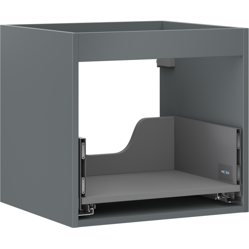Mexen Box-A Waschtischunterschrankkorpus 50 cm, 1 Schublade, Graphit matt - 91AX0-0500-470-1-66