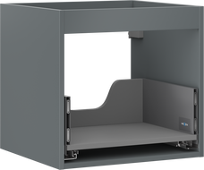 Mexen Box-A Waschtischunterschrankkorpus 50 cm, 1 Schublade, Graphit matt - 91AX0-0500-470-1-66