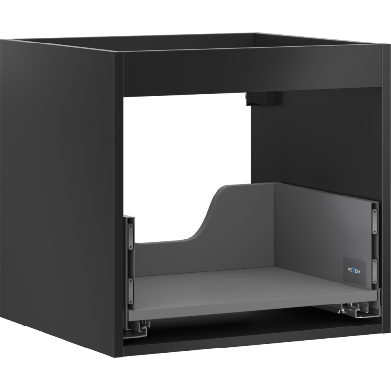 Mexen Box-A Waschtischunterschrank Korpus 50 cm, 1 Schublade, schwarz matt - 91AX0-0500-470-1-71