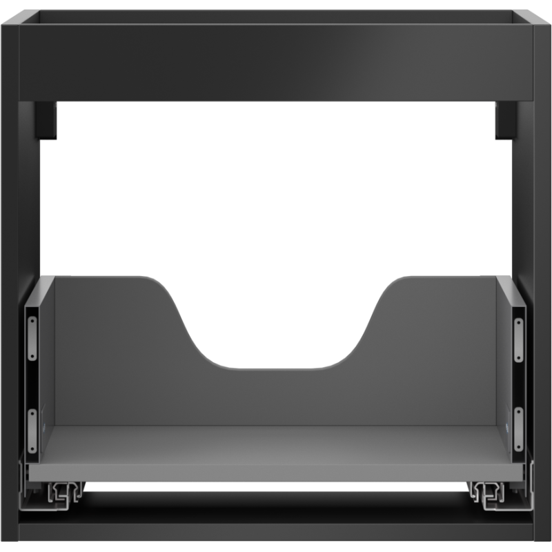 Mexen Box-A Waschtischunterschrank Korpus 50 cm, 1 Schublade, schwarz matt - 91AX0-0500-470-1-71