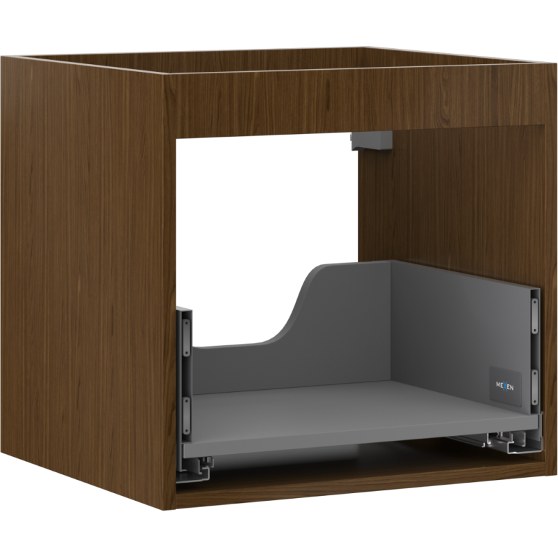 Mexen Box-A Korpus des Waschtischunterschranks 50 cm, 1 Schublade, Nussbaum - 91AX0-0500-470-1-86