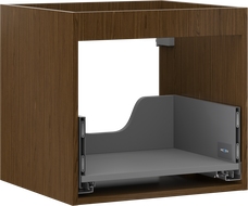 Mexen Box-A Korpus des Waschtischunterschranks 50 cm, 1 Schublade, Nussbaum - 91AX0-0500-470-1-86