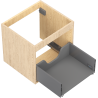 Mexen Box-A Korpus des Waschbeckenunterschranks 50 cm, 1 Schublade, Eiche - 91AX0-0500-470-1-81
