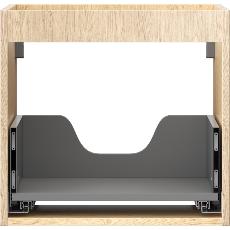 Mexen Box-A Korpus des Waschbeckenunterschranks 50 cm, 1 Schublade, Eiche - 91AX0-0500-470-1-81