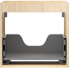 Mexen Box-A Korpus des Waschbeckenunterschranks 50 cm, 1 Schublade, Eiche - 91AX0-0500-470-1-81