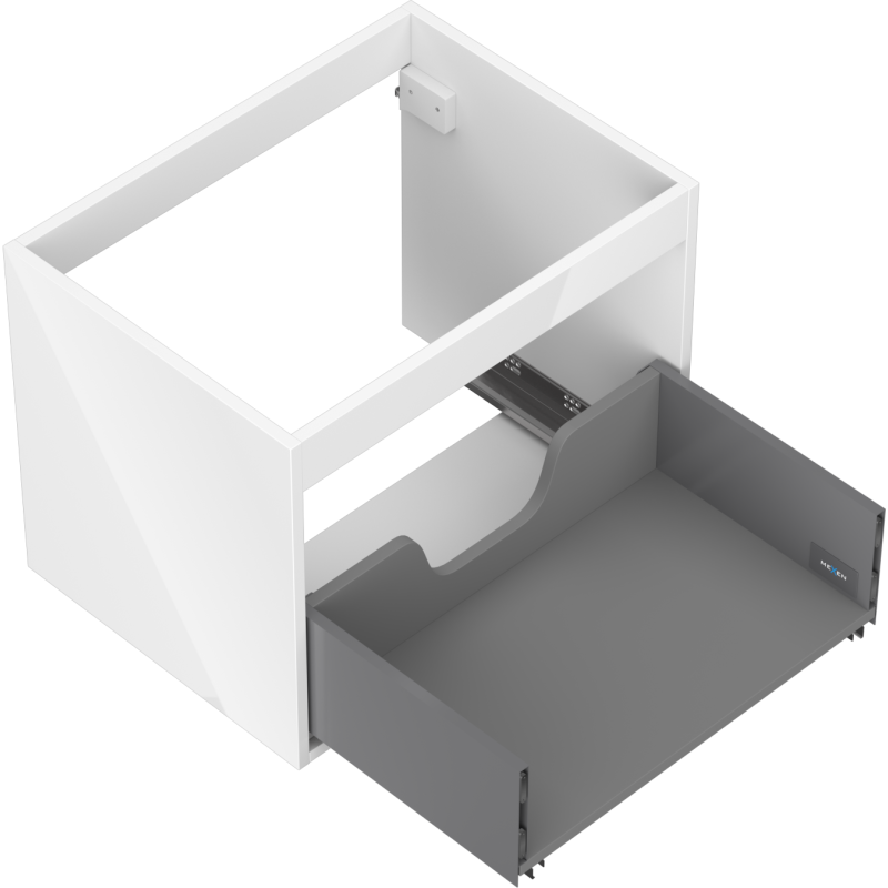 Mexen Box-A Unterschrankkorpus 60 cm, 1 Schublade, Weiß Hochglanz - 91AX0-0600-470-1-00