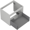 Mexen Box-A Korpus des Waschtischunterschranks 60 cm, 1 Schublade, Grau matt - 91AX0-0600-470-1-62