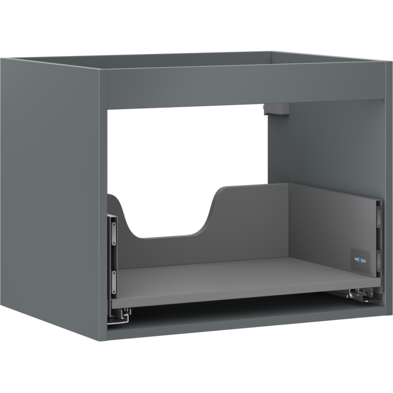 Mexen Box-A Korpus Waschtischunterschrank 60 cm, 1 Schublade, Graphit Matt - 91AX0-0600-470-1-66