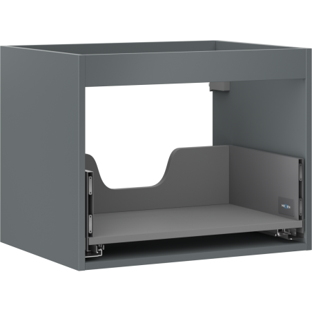 Mexen Box-A Korpus Waschtischunterschrank 60 cm, 1 Schublade, Graphit Matt - 91AX0-0600-470-1-66