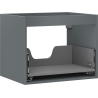 Mexen Box-A Korpus Waschtischunterschrank 60 cm, 1 Schublade, Graphit Matt - 91AX0-0600-470-1-66