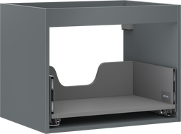Mexen Box-A Korpus Waschtischunterschrank 60 cm, 1 Schublade, Graphit Matt - 91AX0-0600-470-1-66