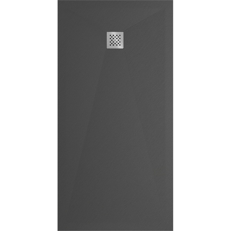 Mexen Stone+ Rechteckige Duschwanne aus Verbundwerkstoff 200 x 100 cm, Anthrazit - 44711020