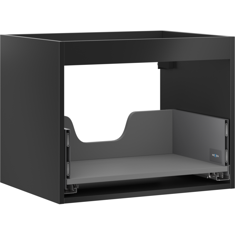 Mexen Box-A Korpus für Unterschrank 60 cm, 1 Schublade, Schwarz matt - 91AX0-0600-470-1-71