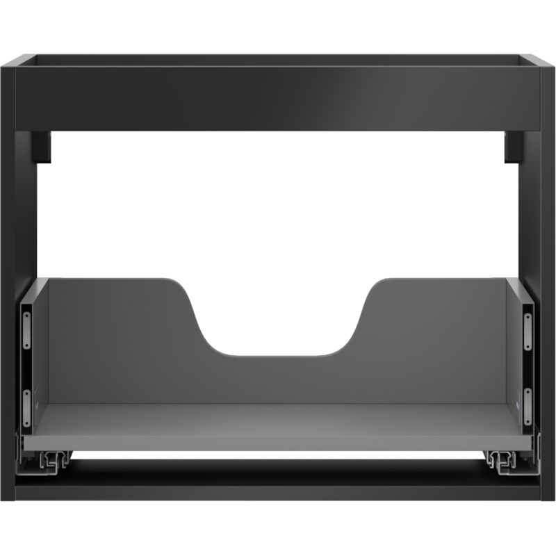 Mexen Box-A Korpus für Unterschrank 60 cm, 1 Schublade, Schwarz matt - 91AX0-0600-470-1-71