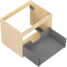 Mexen Box-A Unterschrankkorpus 60 cm, 1 Schublade, Eiche - 91AX0-0600-470-1-81