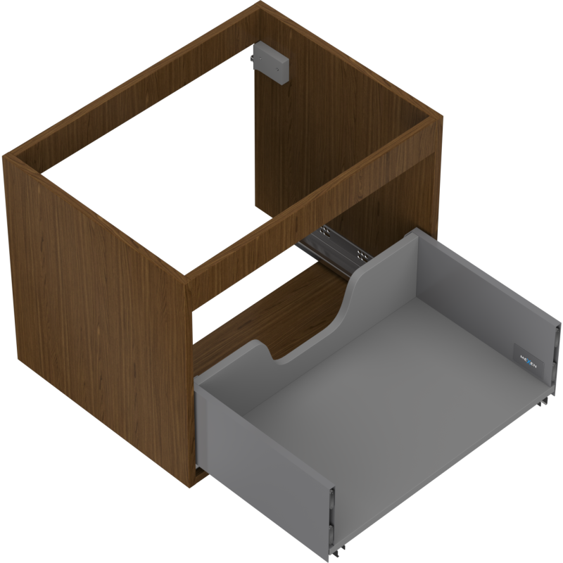 Mexen Box-A Unterschrankkorpus 60 cm, 1 Schublade, Nussbaum - 91AX0-0600-470-1-86