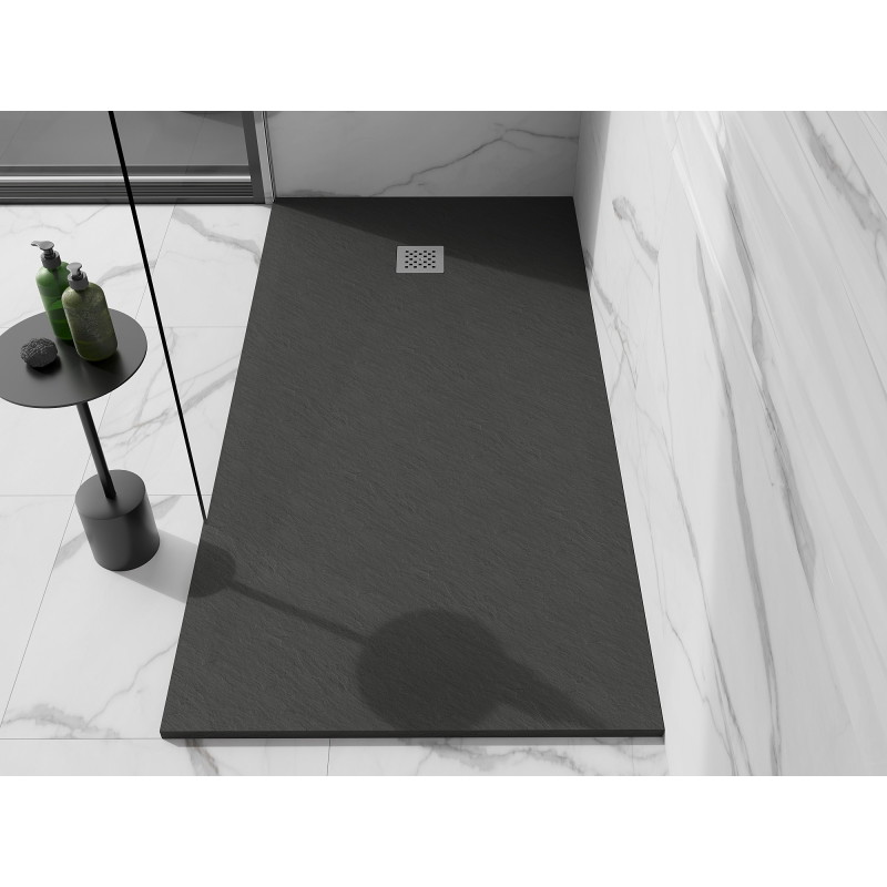 Mexen Stone+ Rechteckige Duschwanne aus Verbundwerkstoff 200 x 100 cm, Anthrazit - 44711020
