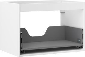 Mexen Box-A Korpus des Waschtischunterschranks 70 cm, 1 Schublade, Weiß Matt - 91AX0-0700-470-1-01