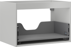 Mexen Box-A Korpus des Waschtischunterschranks 70 cm, 1 Schublade, Grau Matt - 91AX0-0700-470-1-62