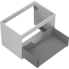 Mexen Box-A Korpus des Waschtischunterschranks 70 cm, 1 Schublade, Grau Matt - 91AX0-0700-470-1-62