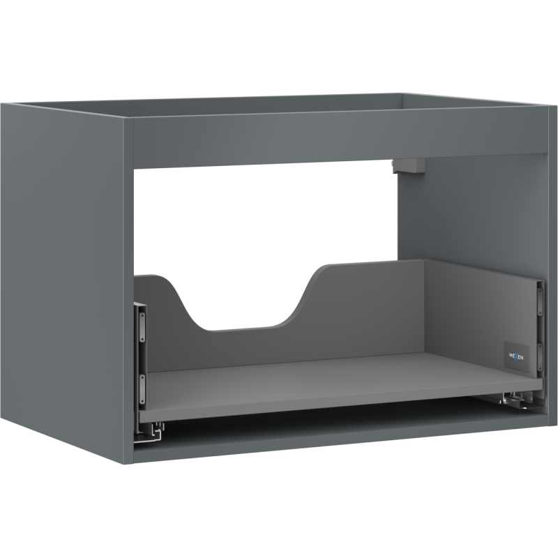 Mexen Box-A Korpus des Waschtischunterschranks 70 cm, 1 Schublade, Mattgrafit - 91AX0-0700-470-1-66