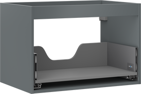 Mexen Box-A Korpus des Waschtischunterschranks 70 cm, 1 Schublade, Mattgrafit - 91AX0-0700-470-1-66