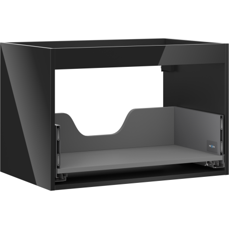 Mexen Box-A Unterschrankgehäuse 70 cm, 1 Schublade, schwarzer Glanz - 91AX0-0700-470-1-70
