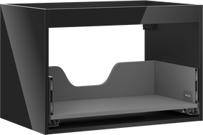 Mexen Box-A Unterschrankgehäuse 70 cm, 1 Schublade, schwarzer Glanz - 91AX0-0700-470-1-70