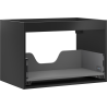 Mexen Box-A Waschtischunterschrank 70 cm, 1 Schublade, schwarzmatt - 91AX0-0700-470-1-71