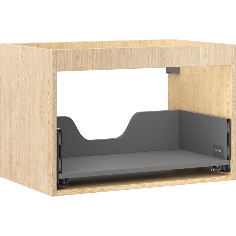 Mexen Box-A Korpus des Waschtischunterschranks 70 cm, 1 Schublade, Eiche - 91AX0-0700-470-1-81