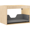Mexen Box-A Korpus des Waschtischunterschranks 70 cm, 1 Schublade, Eiche - 91AX0-0700-470-1-81