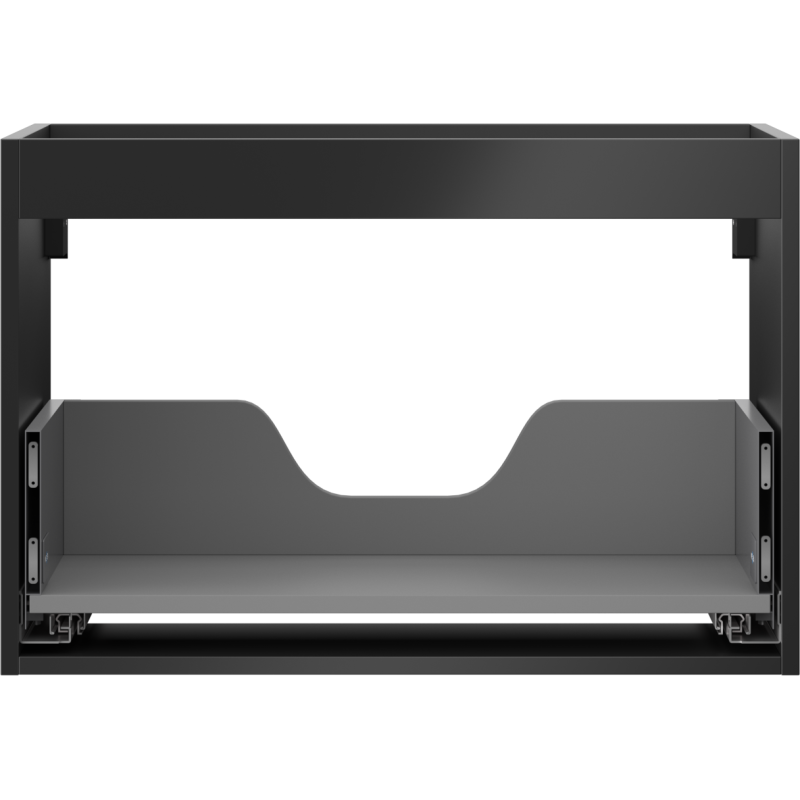 Mexen Box-A Waschtischunterschrank 70 cm, 1 Schublade, schwarzmatt - 91AX0-0700-470-1-71
