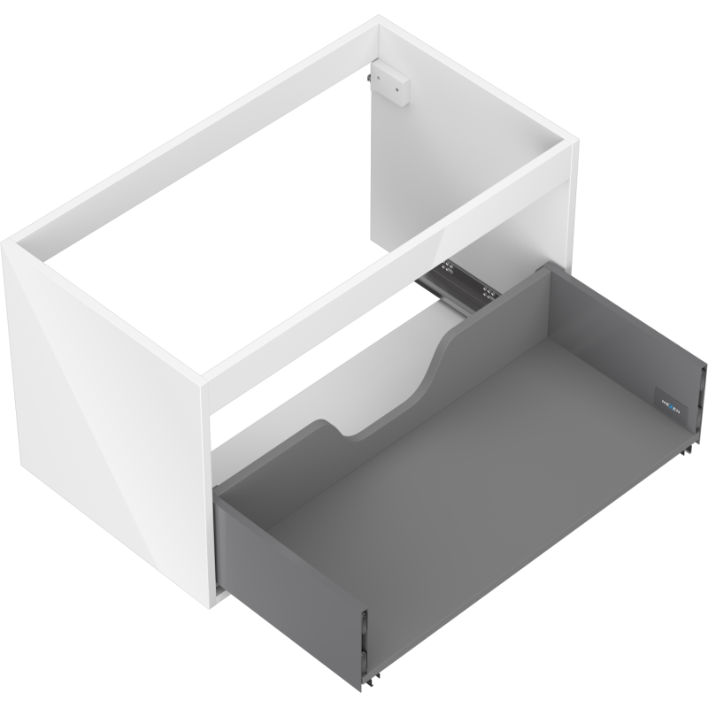 Mexen Box-A Unterschrankkorpus 80 cm, 1 Schublade, weiß glänzend - 91AX0-0800-470-1-00