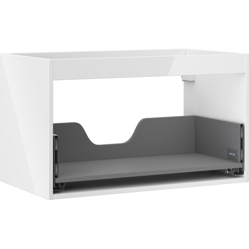 Mexen Box-A Unterschrankkorpus 80 cm, 1 Schublade, weiß glänzend - 91AX0-0800-470-1-00