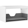 Mexen Box-A Korpus des Waschtischunterschranks 80 cm, 1 Schublade, Weiß Matt - 91AX0-0800-470-1-01