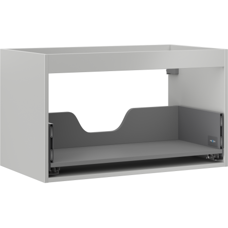 Mexen Box-A Unterschrankgehäuse für Waschtischunterschrank 80 cm, 1 Schublade, graumatt - 91AX0-0800-470-1-62
